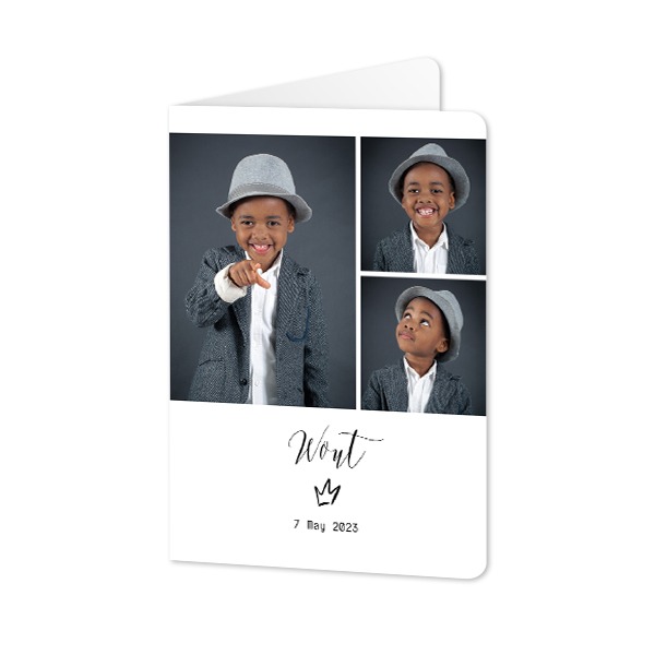 Foldede Fotokort portræt runde hjørner 10 x 14,3 cm