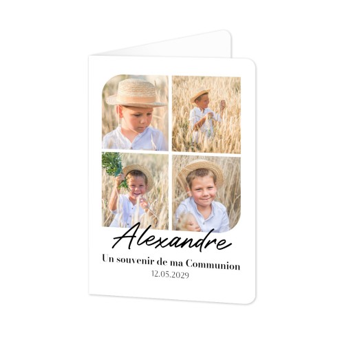 Faire-part 2 volets Portrait coins arrondis 10 x 14,3 cm Faire-part 2 volets Portrait coins arrondis 10 x 14,3 cm