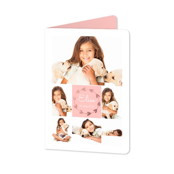 Foldede Fotokort portræt runde hjørner 10 x 14,3 cm