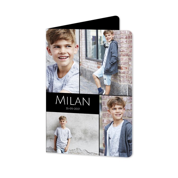 Folded Card portrait rounded corners 10 x 14,3 cm