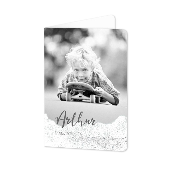 Folded Card portrait rounded corners 10 x 14,3 cm