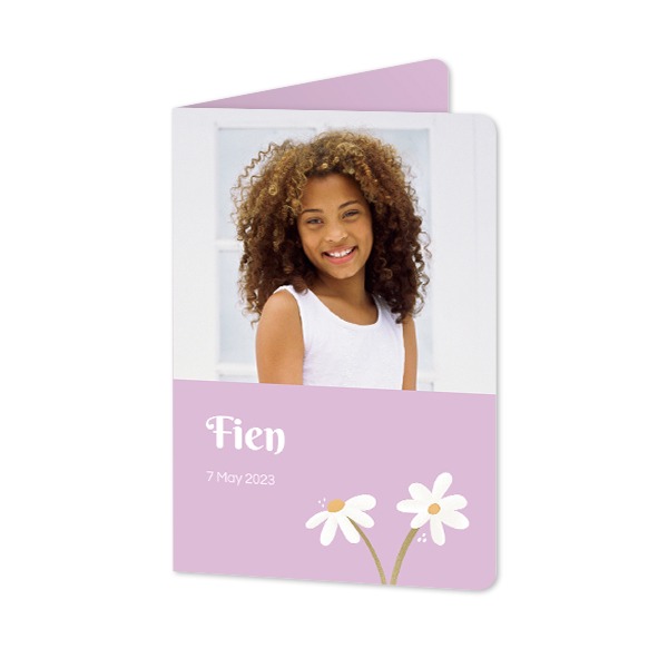 Folded Card portrait rounded corners 10 x 14,3 cm