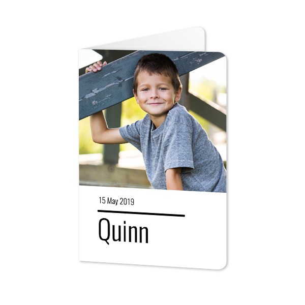 Folded Card portrait rounded corners 10 x 14,3 cm