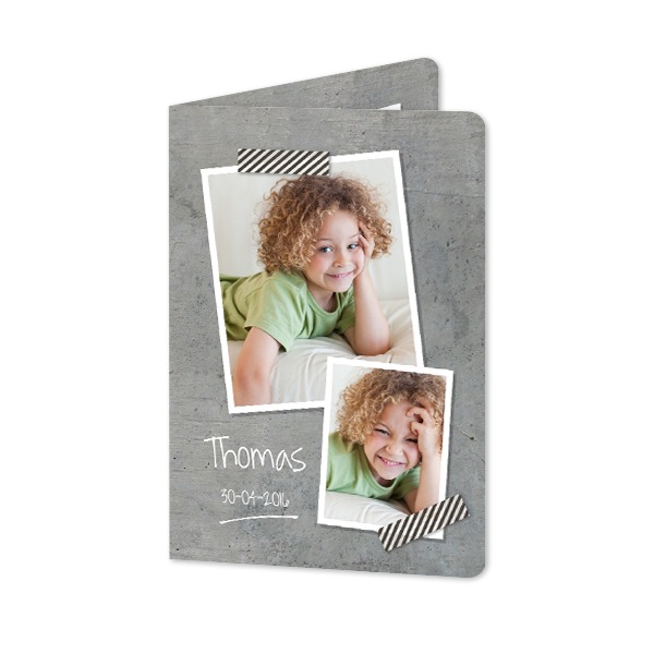 Doble Fotokort Stående runde hjørner 10 x 14,3 cm