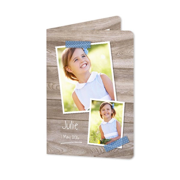 Folded Card portrait rounded corners 10 x 14,3 cm