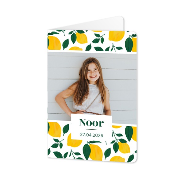 Folded Card portrait rounded corners 10 x 14,3 cm