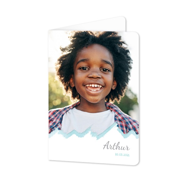 Folded Card portrait rounded corners 10 x 14,3 cm