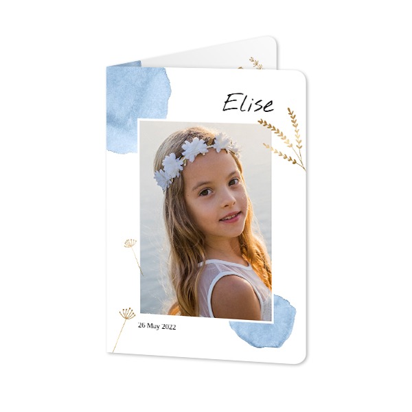 Folded Card portrait rounded corners 10 x 14,3 cm