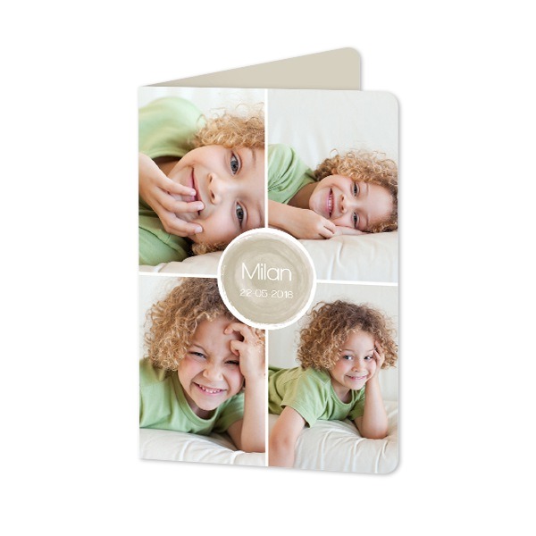 Folded Card portrait rounded corners 10 x 14,3 cm