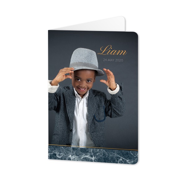 Folded Card portrait rounded corners 10 x 14,3 cm