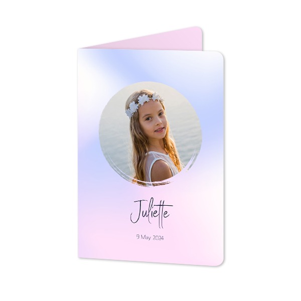 Folded Card portrait rounded corners 10 x 14,3 cm Folded Card portrait rounded corners 10 x 14,3 cm