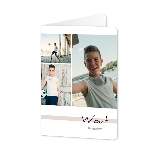 Folded Card portrait rounded corners 10 x 14,3 cm