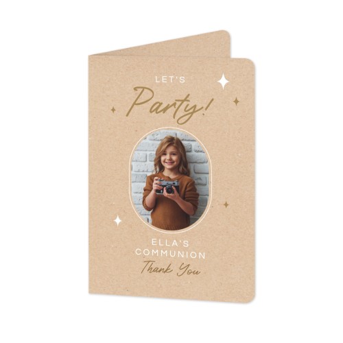 Gevouwen Kaart staand met ronde hoeken 10 x 14,3 cm