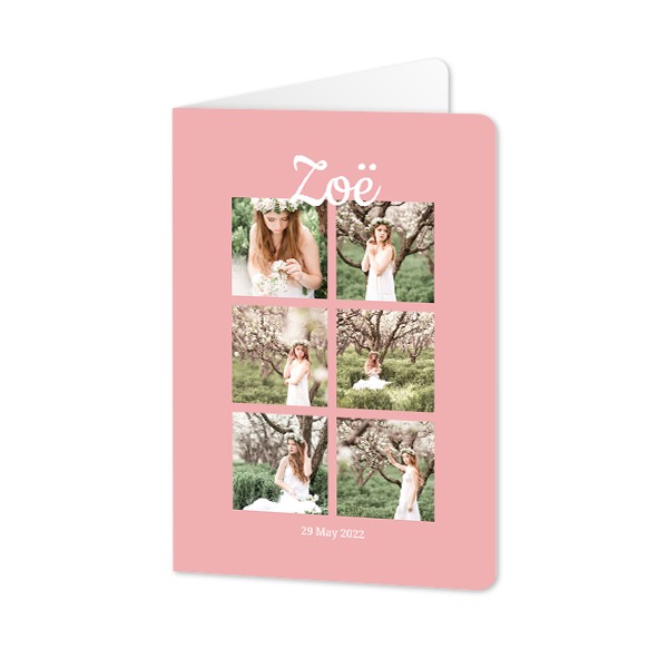 Folded Card portrait rounded corners 10 x 14,3 cm