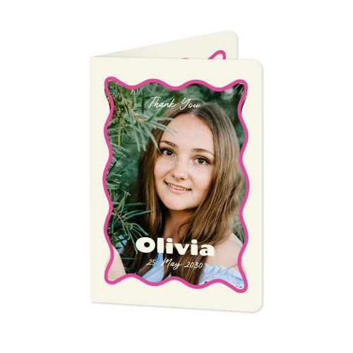Folded Card portrait rounded corners 10 x 14,3 cm