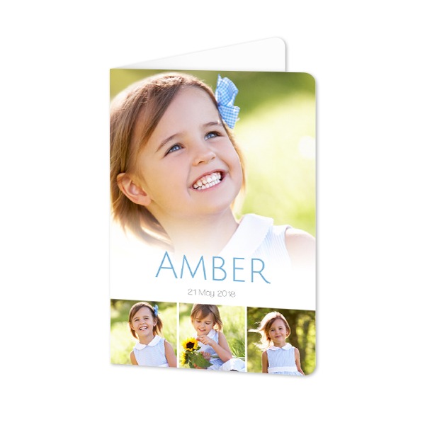 Folded Card portrait rounded corners 10 x 14,3 cm
