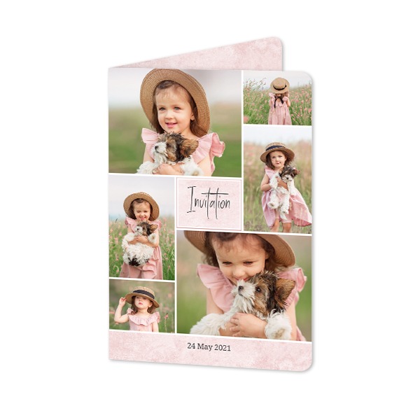 Faire-part 2 volets Portrait coins arrondis 10 x 14,3 cm Faire-part 2 volets Portrait coins arrondis 10 x 14,3 cm