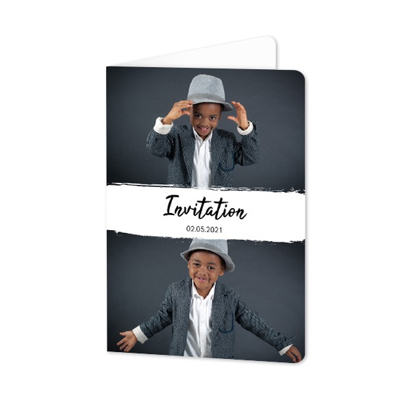 Folded Card portrait rounded corners 10 x 14,3 cm