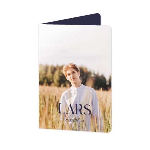 Folded Card portrait rounded corners 10 x 14,3 cm