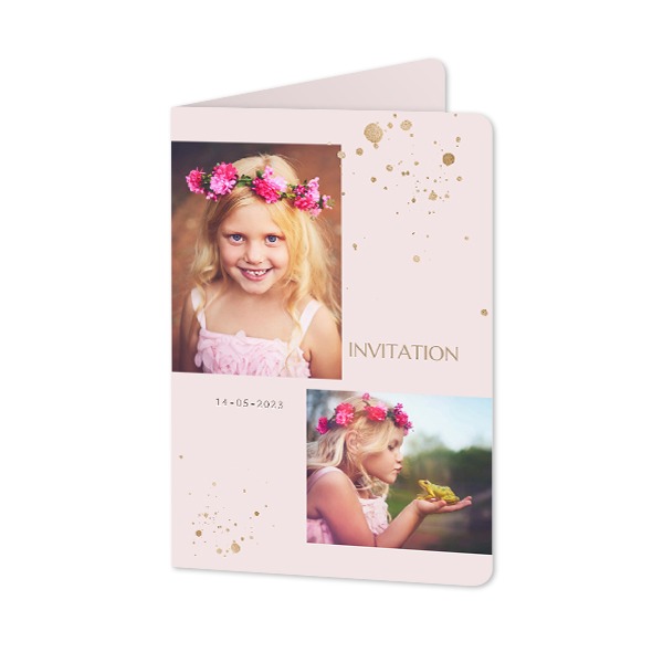 Folded Card portrait rounded corners 10 x 14,3 cm