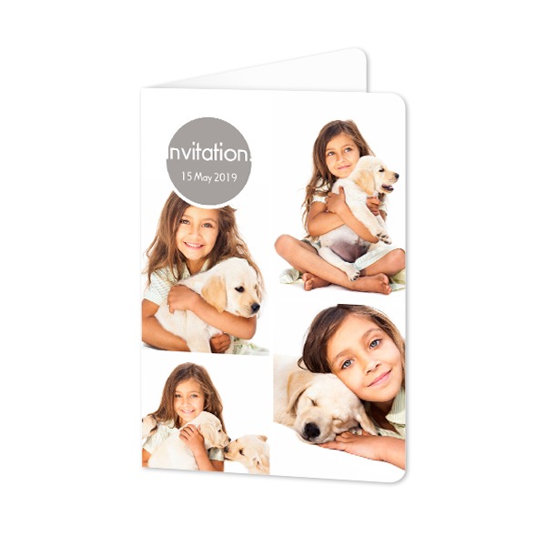Folded Card portrait rounded corners 10 x 14,3 cm