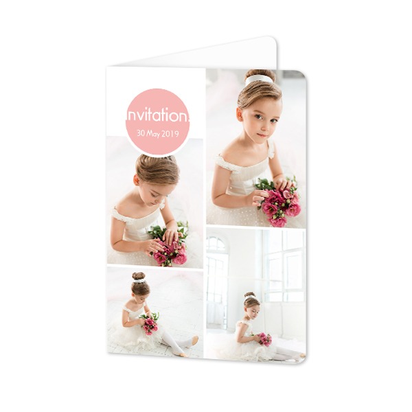 Folded Card portrait rounded corners 10 x 14,3 cm