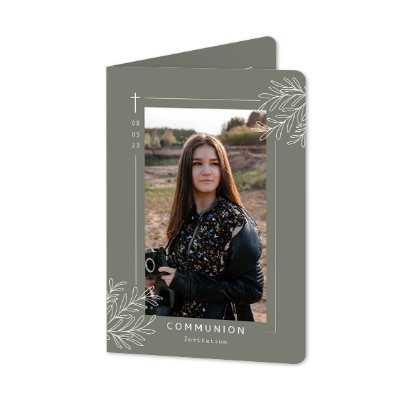 Foldede Fotokort portræt runde hjørner 10 x 14,3 cm