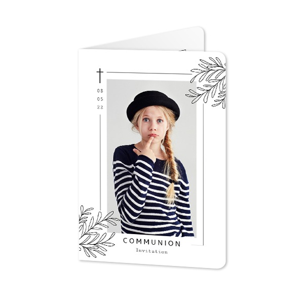 Foldede Fotokort portræt runde hjørner 10 x 14,3 cm