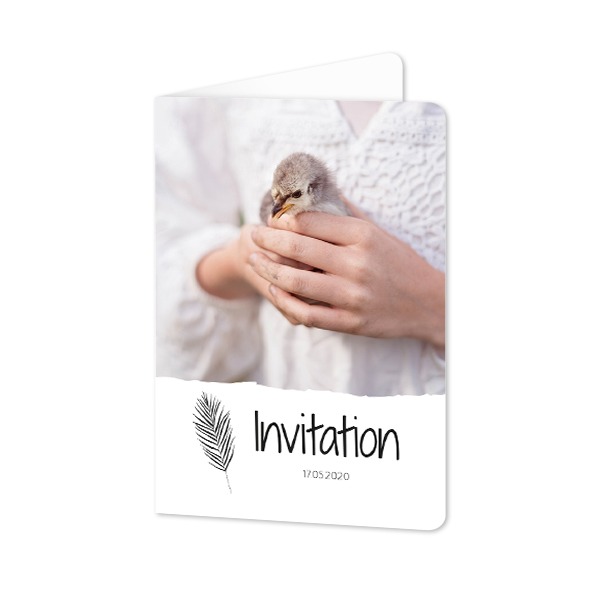 Doble Fotokort Stående runde hjørner 10 x 14,3 cm