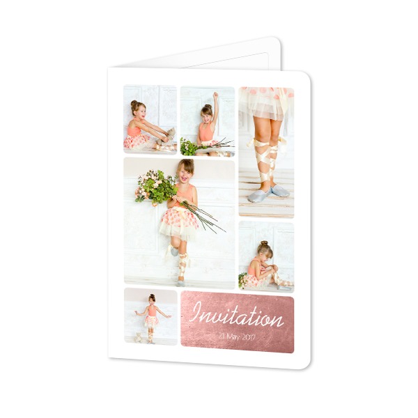 Folded Card portrait rounded corners 10 x 14,3 cm