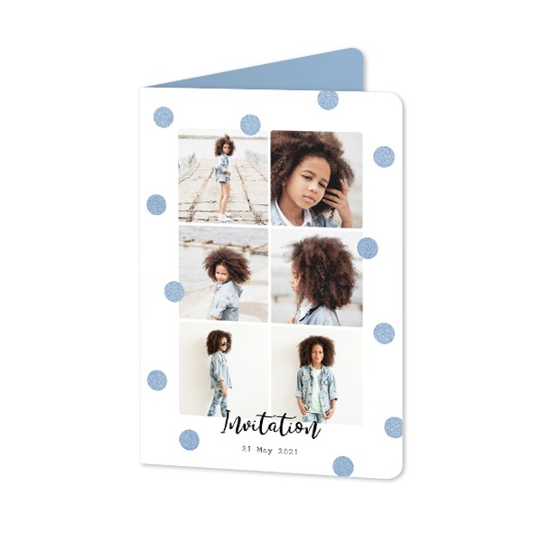 Folded Card portrait rounded corners 10 x 14,3 cm