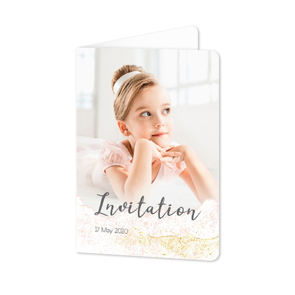 Folded Card portrait rounded corners 10 x 14,3 cm