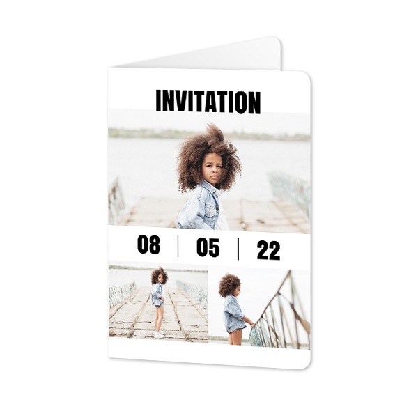 Folded Card portrait rounded corners 10 x 14,3 cm