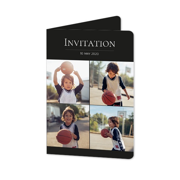 Folded Card portrait rounded corners 10 x 14,3 cm
