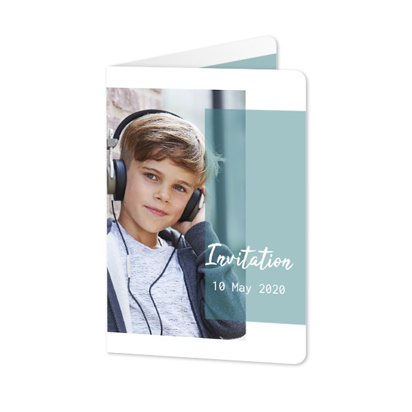 Folded Card portrait rounded corners 10 x 14,3 cm