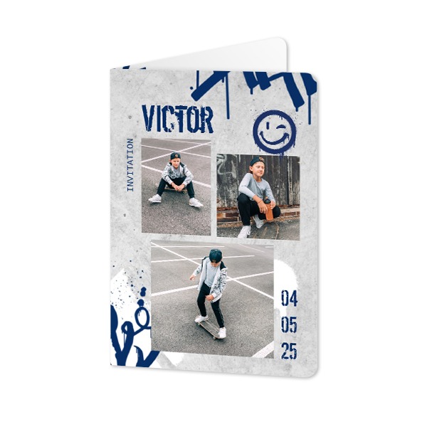 Folded Card portrait rounded corners 10 x 14,3 cm