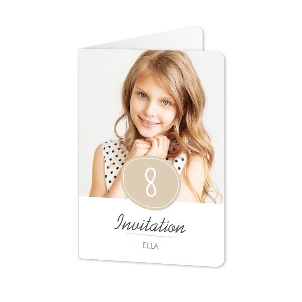 Foldede Fotokort portræt runde hjørner 10 x 14,3 cm