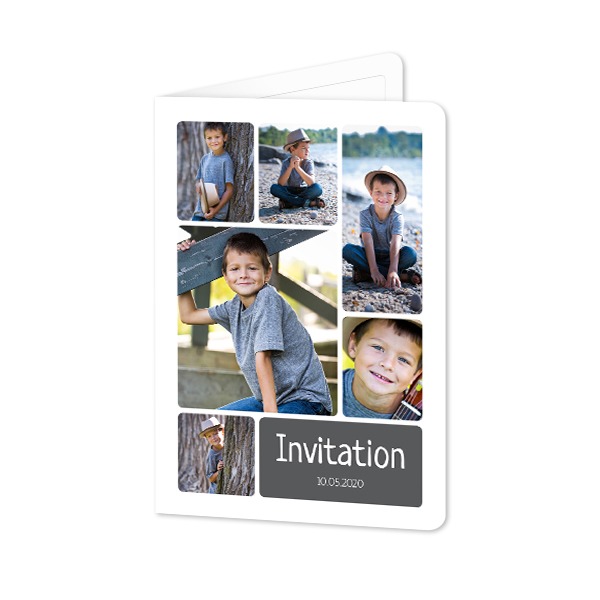 Folded Card portrait rounded corners 10 x 14,3 cm