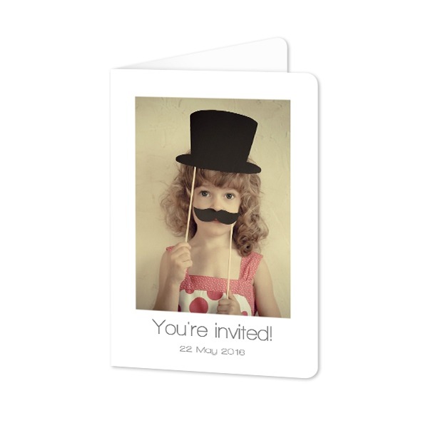 Faire-part 2 volets Portrait coins arrondis 10 x 14,3 cm