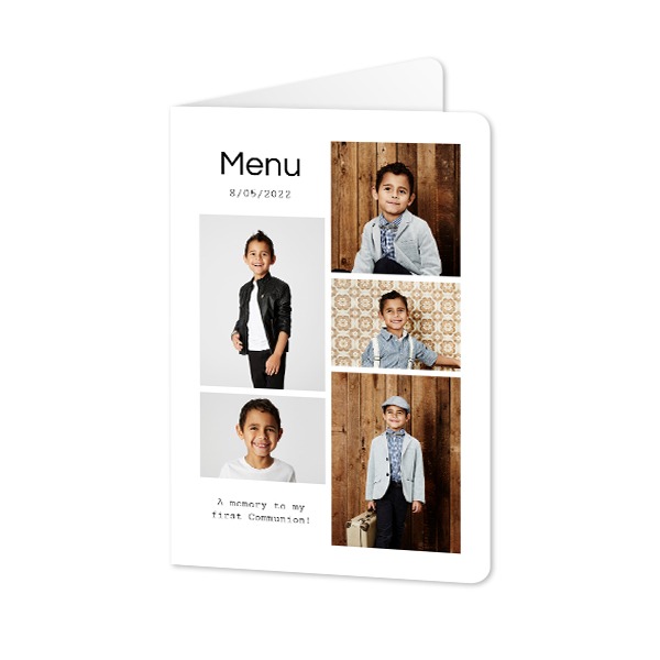 Foldede Fotokort portræt runde hjørner 10 x 14,3 cm