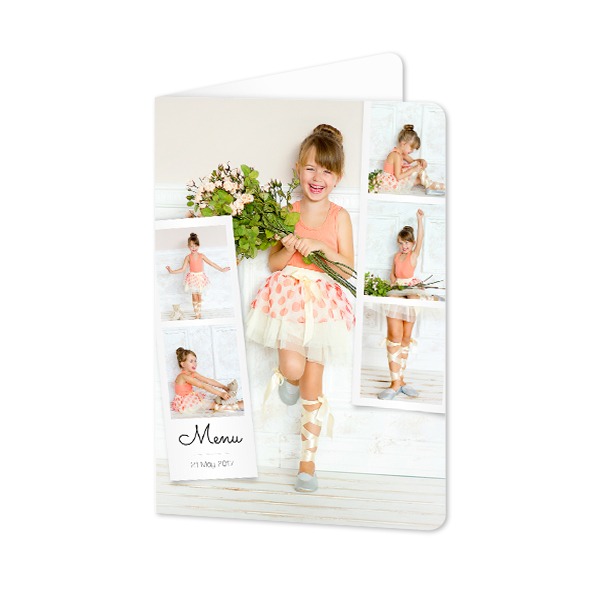 Folded Card portrait rounded corners 10 x 14,3 cm