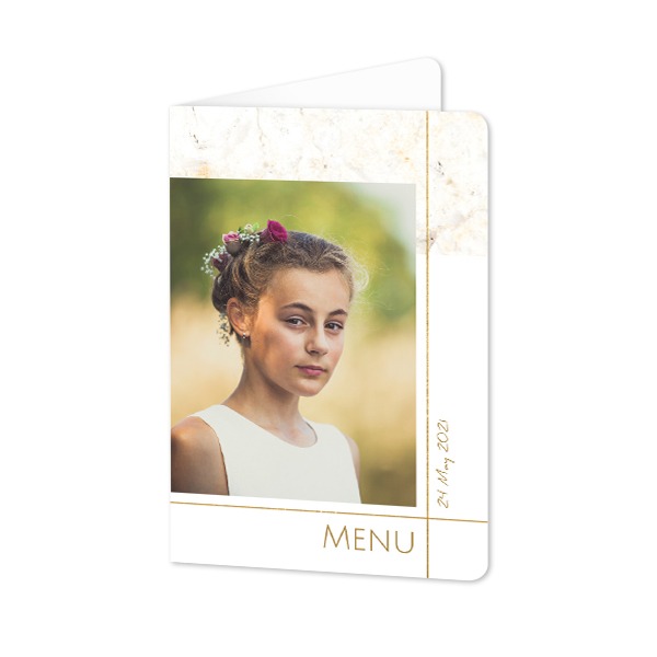 Folded Card portrait rounded corners 10 x 14,3 cm