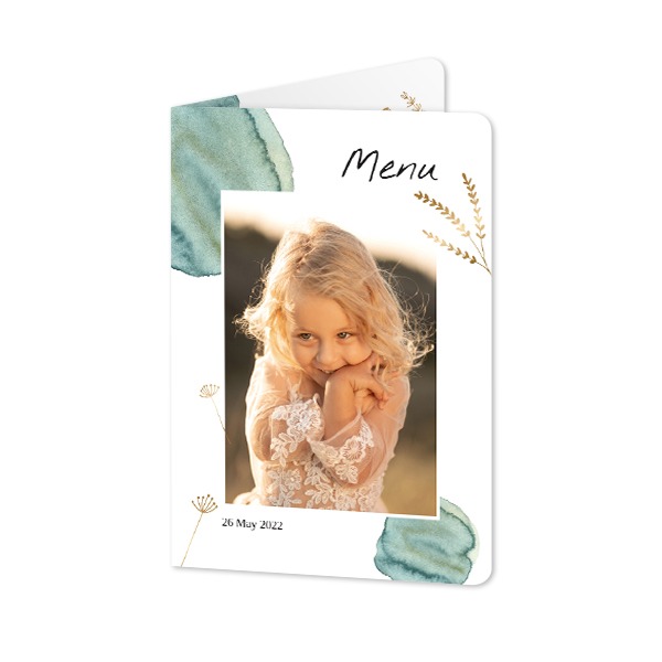 Folded Card portrait rounded corners 10 x 14,3 cm