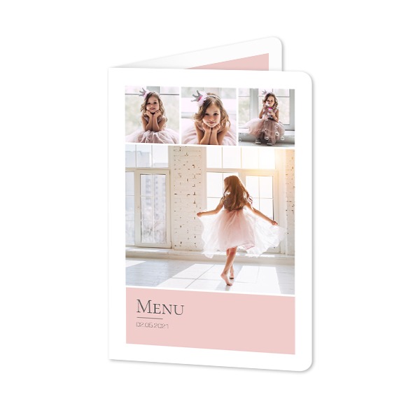 Folded Card portrait rounded corners 10 x 14,3 cm