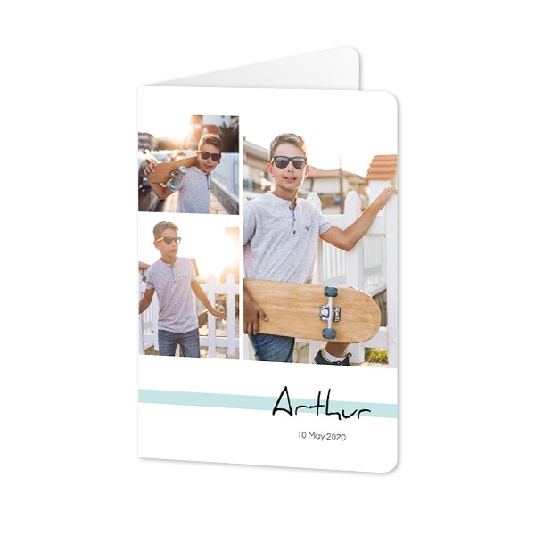 Doble Fotokort Stående runde hjørner 10 x 14,3 cm