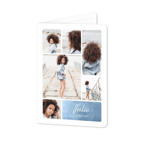 Folded Card portrait rounded corners 10 x 14,3 cm