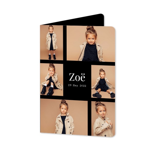 Folded Card portrait rounded corners 10 x 14,3 cm