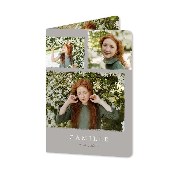 Folded Card portrait rounded corners 10 x 14,3 cm