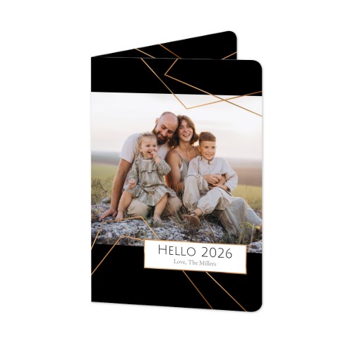 Folded Card portrait rounded corners 10 x 14,3 cm