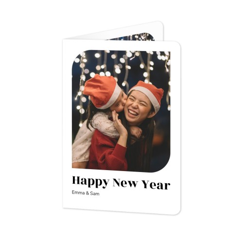 Folded Card portrait rounded corners 10 x 14,3 cm